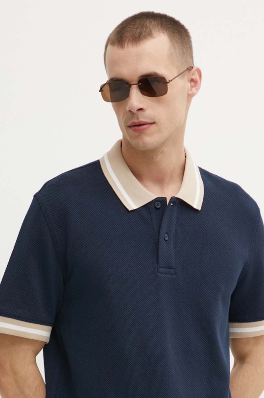 Marc O'Polo polo bawełniane DENIM granatowy 5000000173