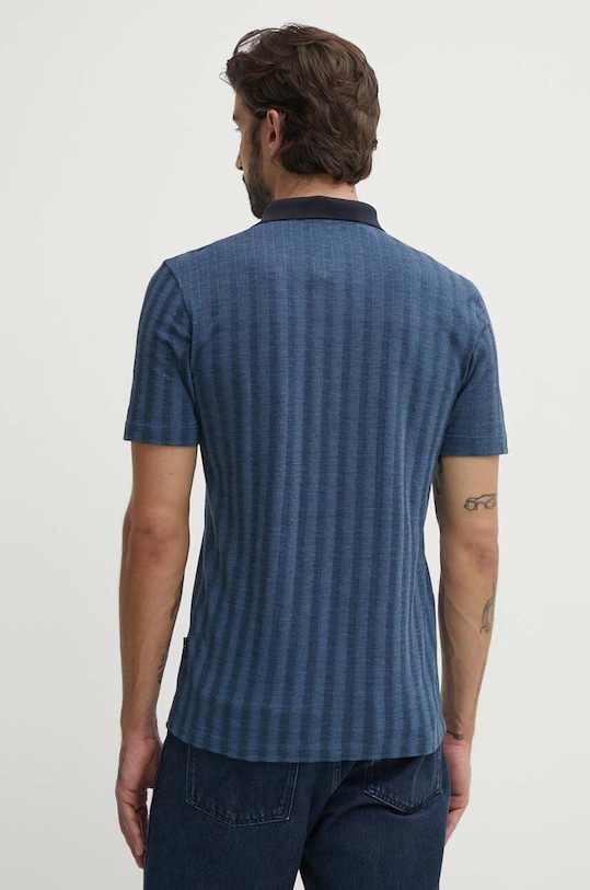 Odzież Sisley polo 32CAS300P niebieski