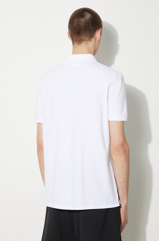 Îmbrăcăminte Maison Kitsuné polo de bumbac Fox Head Patch Regular Polo LM00208KJ7002 alb