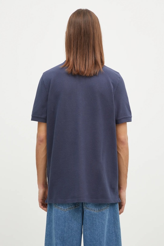 Clothing Maison Kitsuné cotton polo shirt Fox Head Patch Regular Polo LM00208KJ7002 navy