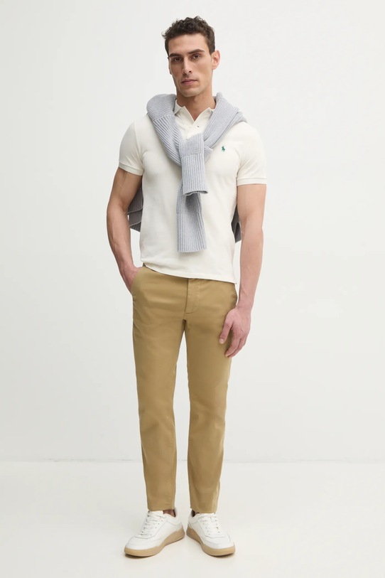 Polo Ralph Lauren polo de bumbac 710680784 bej AW25