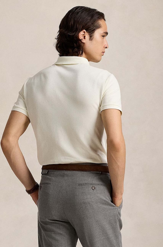 Polo Ralph Lauren polo bawełniane 710680784 beżowy AW25