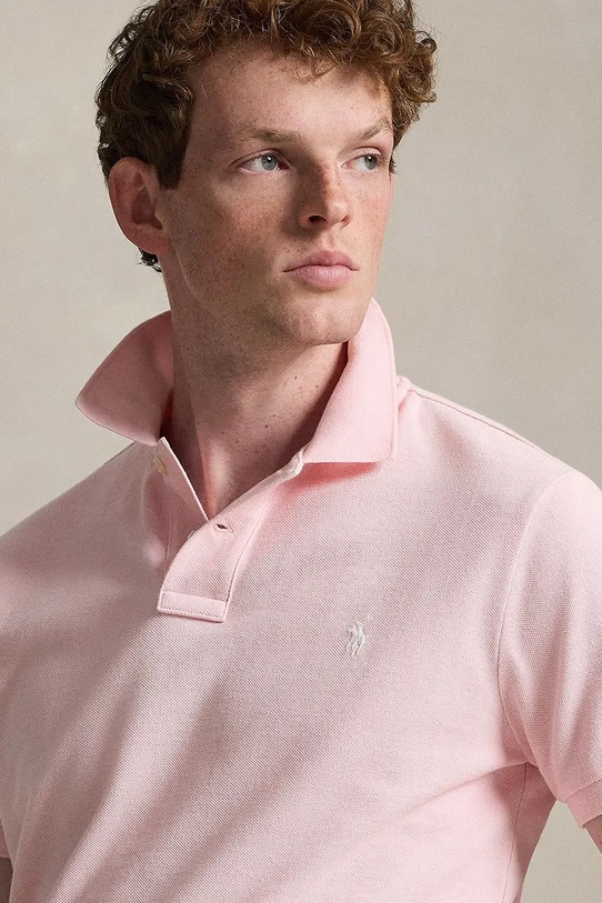 Polo Ralph Lauren polo bawełniane różowy 710680784