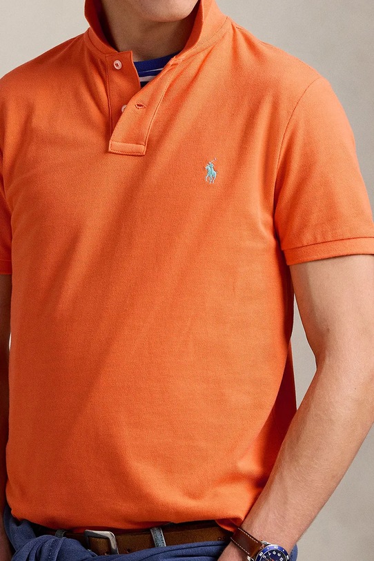 Бавовняне поло Polo Ralph Lauren помаранчевий 710680784