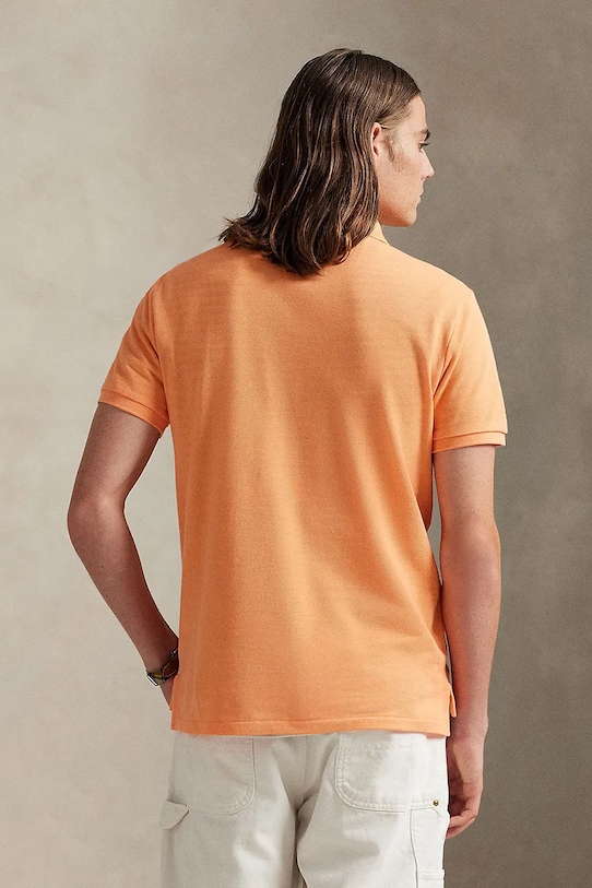 Polo Ralph Lauren polo bawełniane 710680784 pomarańczowy AW25