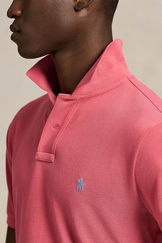 Polo Ralph Lauren polo bawełniane różowy 710680784