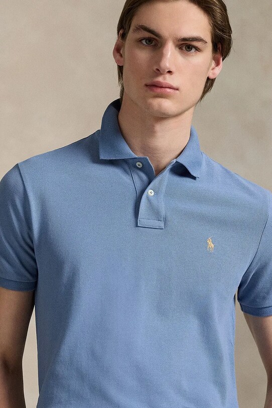 Polo Ralph Lauren polo bawełniane niebieski 710680784