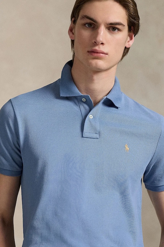 Polo Ralph Lauren polo bawełniane niebieski 710680784