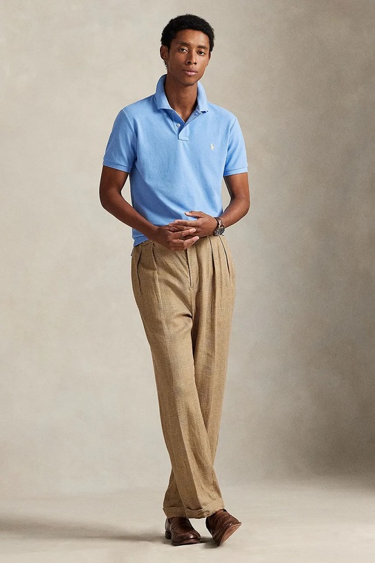 Polo Ralph Lauren polo bawełniane 710680784 niebieski