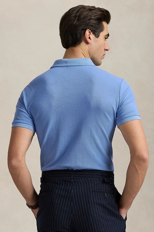 Polo Ralph Lauren polo bawełniane 710680784 niebieski SS25