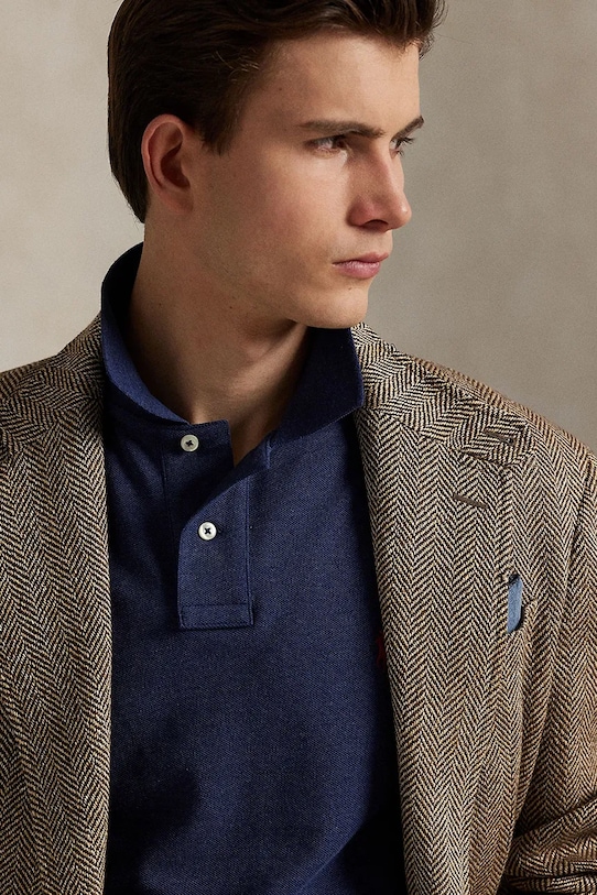 Polo Ralph Lauren polo bawełniane granatowy 710680784