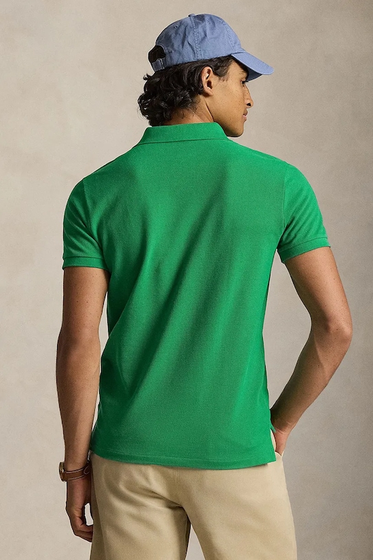 Bavlnené polo tričko Polo Ralph Lauren 710680784 zelená SS26