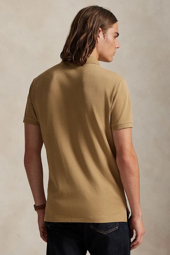 Polo Ralph Lauren polo bawełniane 710680784 beżowy SS26