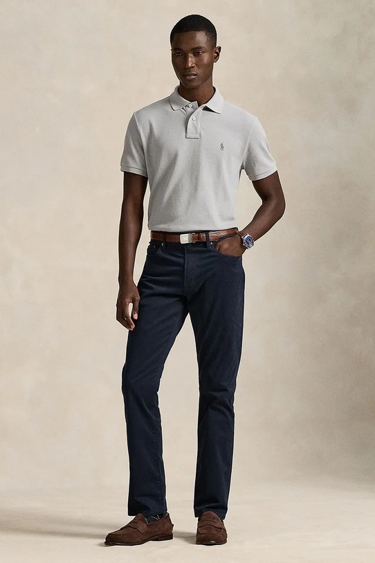 Odzież Polo Ralph Lauren polo bawełniane 710680784 szary