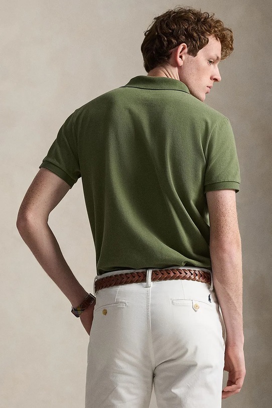 Polo Ralph Lauren polo bawełniane 710680784 zielony SS26