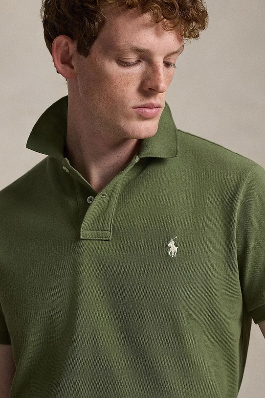 Polo Ralph Lauren polo bawełniane zielony 710680784