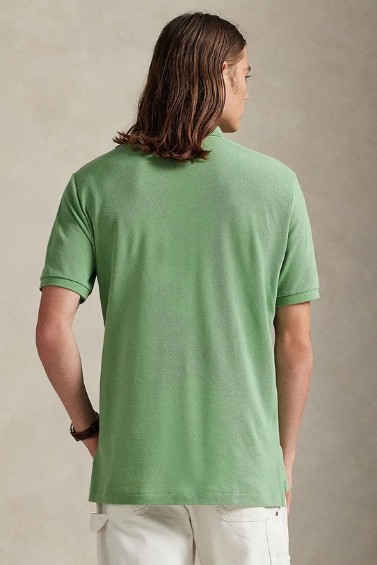 Polo Ralph Lauren polo bawełniane 710680784 zielony AW25