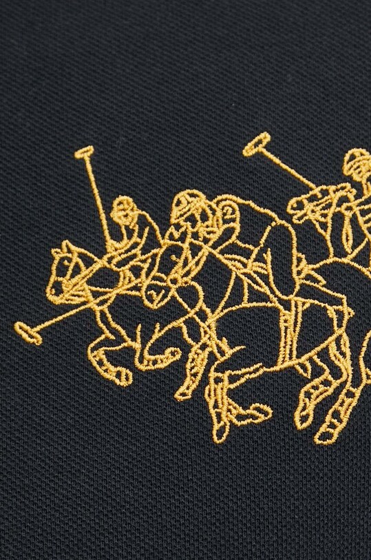 Pamučna polo majica Polo Ralph Lauren 710926121 crna