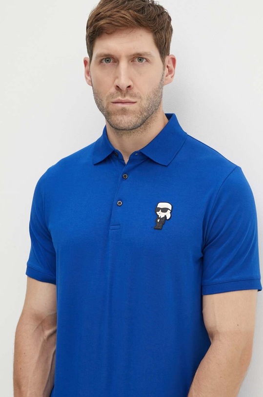 Karl Lagerfeld polo regular niebieski 534221.745022