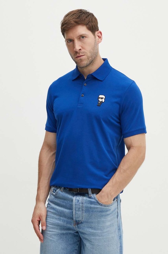 Karl Lagerfeld polo niebieski 534221.745022