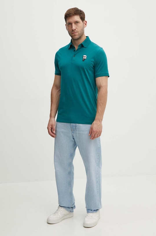 Karl Lagerfeld polo 534221.745022 zielony SS24