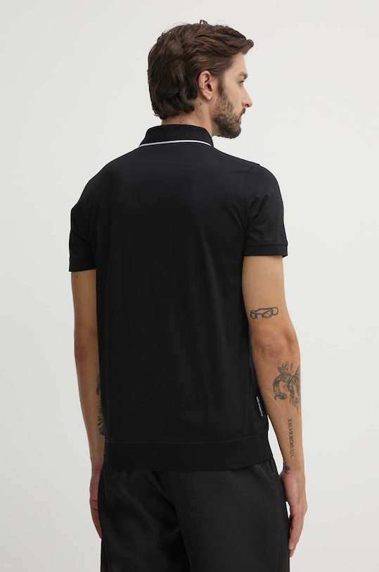 Oblečení Bavlněné polo tričko Karl Lagerfeld 542200.745002 černá