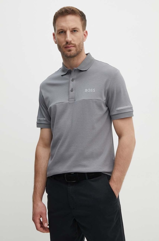 BOSS Green polo szary 50505849