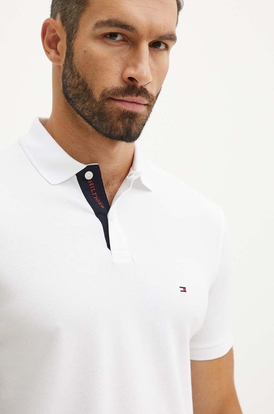 Ρούχα Πόλο Tommy Hilfiger MW0MW34753 λευκό