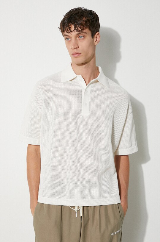 Памучна тениска с яка MKI MIYUKI ZOKU Loose Gauge Polo