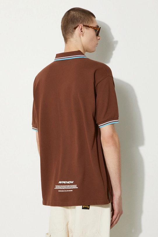 Clothing AAPE cotton polo shirt AAPPOM1421XXM brown