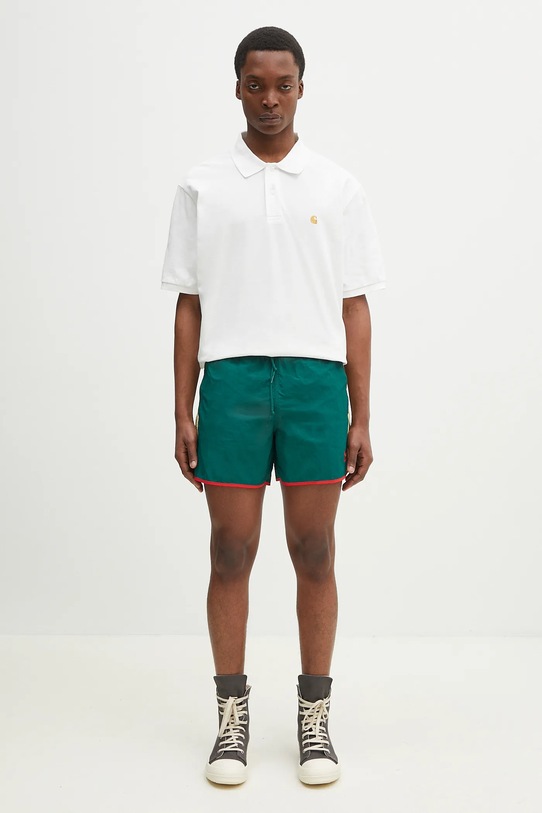 Bavlněné polo tričko Carhartt WIP S/S Chase Pique Polo I023807.00RXX bílá