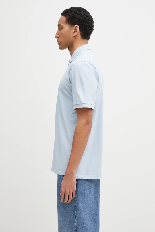 Памучна тениска с яка Carhartt WIP S/S Chase Pique Polo I023807.2VLXX син AA00