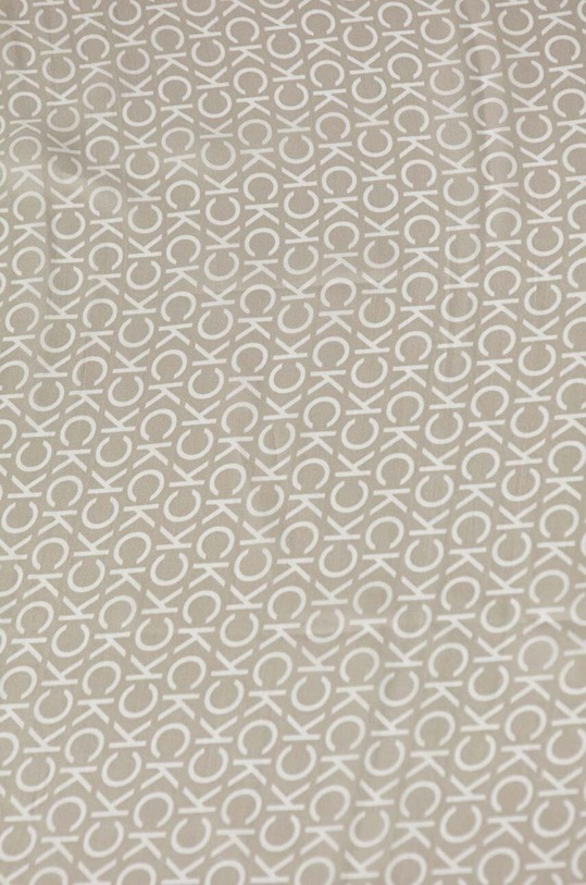 Μεταξωτό φουλάρι Calvin Klein K60K611413 μπεζ SS24