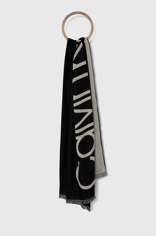 Calvin Klein szal tkanina czarny K60K611414