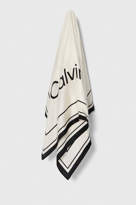 Calvin Klein apaszka jedwabna jedwab multicolor K60K611459
