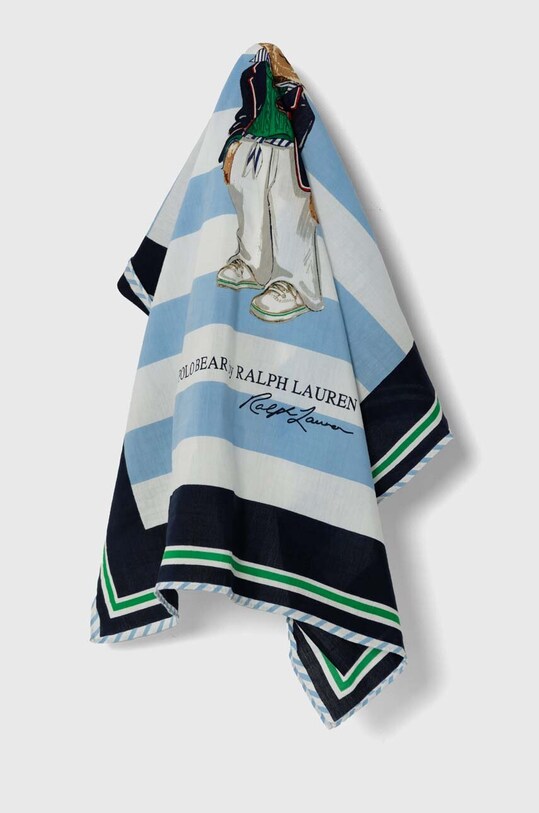 Polo Ralph Lauren apaszka z domieszką jedwabiu z domieszką jedwabiu multicolor 455938468