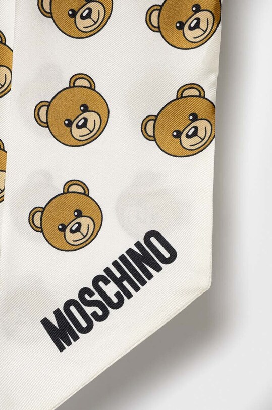 Svilena marama Moschino M5708.E3242 bijela SS25