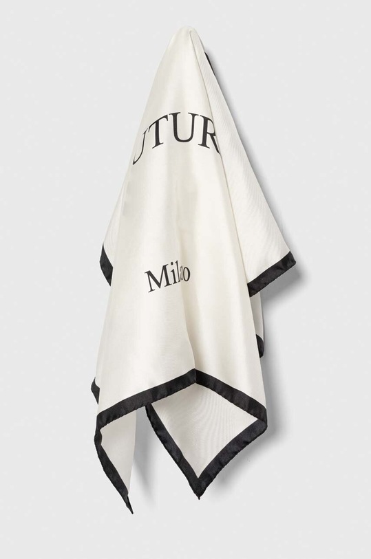 Moschino apaszka jedwabna tkanina biały M2898.E3548