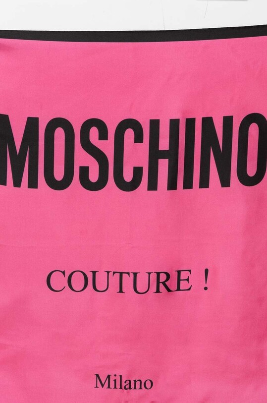 Moschino esarfa de matase M2898.E3548 roz SS24