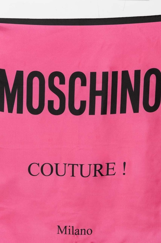 Moschino apaszka jedwabna M2898.E3548 różowy SS24