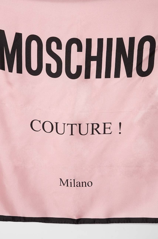 Moschino apaszka jedwabna M2898.E3548 różowy SS24