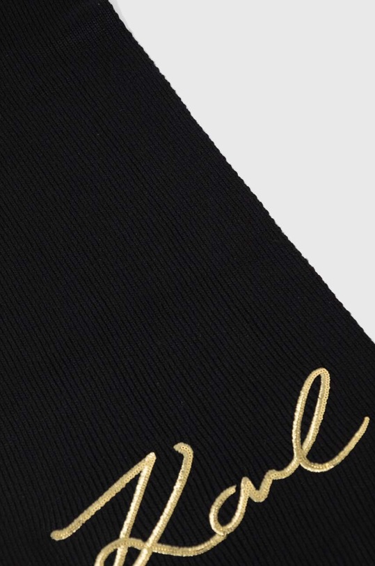 Karl Lagerfeld szalik z domieszką wełny 240W3307 czarny SS24