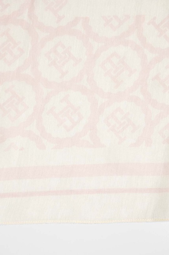 Tommy Hilfiger chusta lniana AW0AW16029 różowy SS24
