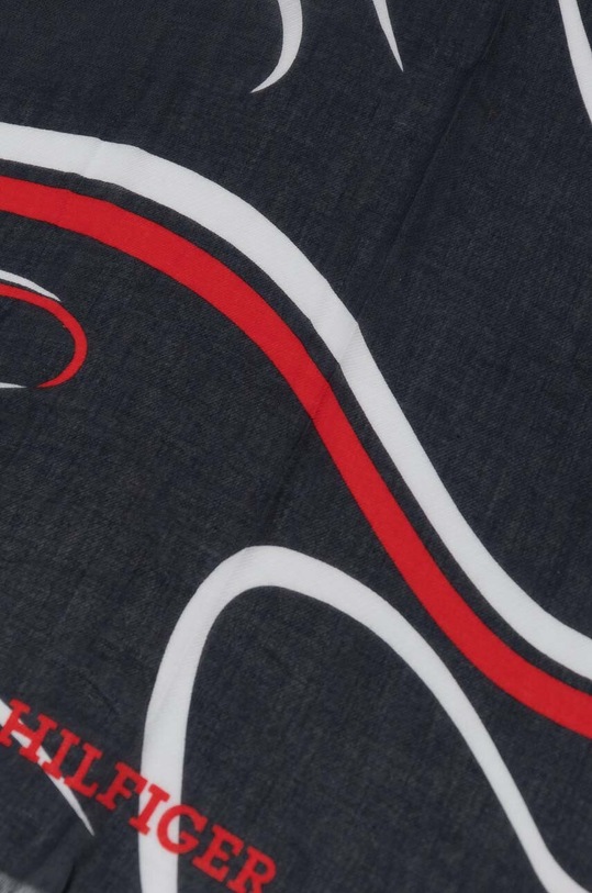 Μεγάλο κασκόλ Tommy Hilfiger AW0AW16190 σκούρο μπλε SS24