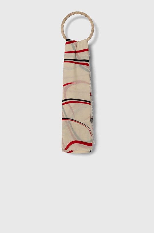 Tommy Hilfiger szal tkanina beżowy AW0AW16190