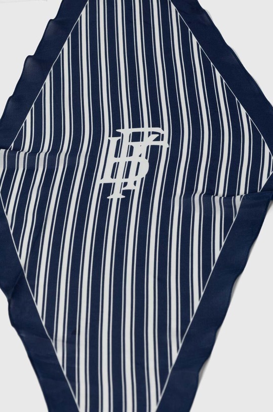 Lauren Ralph Lauren o esarfa cu un amestec de matase 454943689 bleumarin SS24