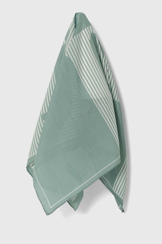 Lauren Ralph Lauren o esarfa cu un amestec de matase cu un amestec de matase verde 454943693