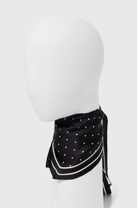 Lauren Ralph Lauren apaszka jedwabna 454943694 czarny SS24