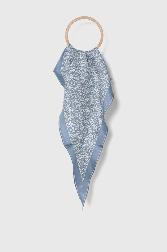Lauren Ralph Lauren apaszka jedwabna tkanina niebieski 454943706