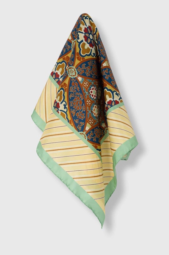 Weekend Max Mara apaszka jedwabna tkanina brązowy 2415541134600